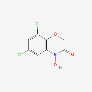 molecular formula C8H5Cl2NO3 B14398240 6,8-Dichloro-4-hydroxy-2H-1,4-benzoxazin-3(4H)-one CAS No. 89978-20-1