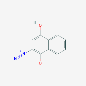 molecular formula C10H6N2O2 B14398251 2-Diazonio-4-hydroxynaphthalen-1-olate CAS No. 88429-08-7