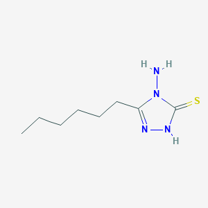 4-Amino-5-hexyl-2,4-dihydro-3H-1,2,4-triazole-3-thione