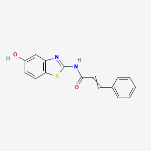 molecular formula C16H12N2O2S B14398266 N-(5-Hydroxy-1,3-benzothiazol-2-yl)-3-phenylprop-2-enamide CAS No. 89373-93-3