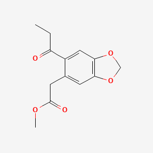 Methyl (6-propanoyl-2H-1,3-benzodioxol-5-yl)acetate