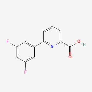 molecular formula C12H7F2NO2 B1439829 6-(3,5-二氟苯基)吡啶-2-甲酸 CAS No. 1226098-50-5