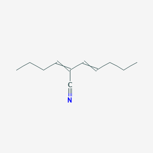 2-Butylidenehept-3-enenitrile