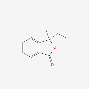 molecular formula C11H12O2 B14398296 3-Ethyl-3-methyl-2-benzofuran-1-one CAS No. 86954-89-4