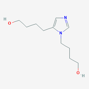 molecular formula C11H20N2O2 B14398325 4,4'-(1H-Imidazole-1,5-diyl)di(butan-1-ol) CAS No. 89882-46-2