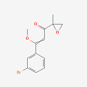 3-(3-Bromophenyl)-3-methoxy-1-(2-methyloxiran-2-yl)prop-2-en-1-one