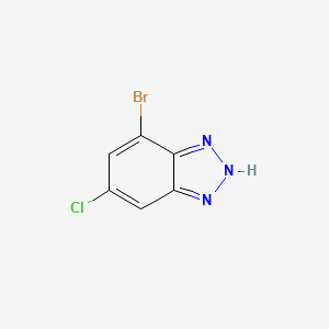 molecular formula C6H3BrClN3 B1439835 4-Bromo-6-chloro-2H-benzo[d][1,2,3]triazole CAS No. 1086836-82-9