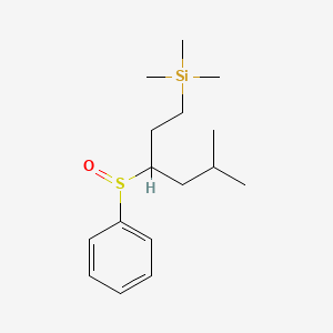 [3-(Benzenesulfinyl)-5-methylhexyl](trimethyl)silane