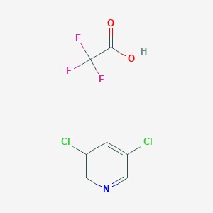 molecular formula C7H4Cl2F3NO2 B14398370 3,5-Dichloropyridine;2,2,2-trifluoroacetic acid CAS No. 89937-09-7