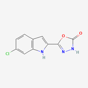 5-(6-Chloro-2H-indol-2-ylidene)-1,3,4-oxadiazolidin-2-one