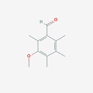 molecular formula C12H16O2 B14398386 3-Methoxy-2,4,5,6-tetramethylbenzaldehyde CAS No. 88174-54-3