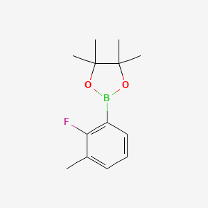 molecular formula C13H18BFO2 B1439839 2-(2-Fluoro-3-methylphenyl)-4,4,5,5-tetramethyl-1,3,2-dioxaborolane CAS No. 1192548-08-5