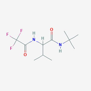 B14398390 N-tert-Butyl-N~2~-(trifluoroacetyl)valinamide CAS No. 89886-55-5