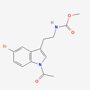 Methyl (2-(1-acetyl-5-bromo-1H-indol-3-yl)ethyl)carbamate