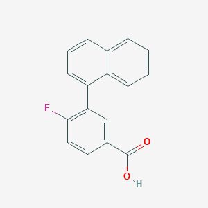 molecular formula C17H11FO2 B1439842 4-Fluoro-3-(naphthalen-1-yl)benzoic acid CAS No. 1261913-44-3
