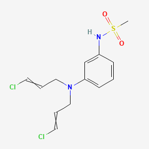 molecular formula C13H16Cl2N2O2S B14398421 N-{3-[Bis(3-chloroprop-2-en-1-yl)amino]phenyl}methanesulfonamide CAS No. 88314-30-1