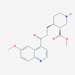 molecular formula C20H24N2O4 B1439843 (3R,4R)-methyl 4-(3-(6-methoxyquinolin-4-yl)-3-oxopropyl)piperidine-3-carboxylate CAS No. 333782-30-2