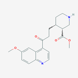 molecular formula C20H24N2O4 B1439843 (3R,4R)-甲基 4-(3-(6-甲氧基喹啉-4-基)-3-氧代丙基)哌啶-3-羧酸酯 CAS No. 333782-30-2