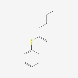 molecular formula C12H16S B14398435 [(Hex-1-en-2-yl)sulfanyl]benzene CAS No. 86887-88-9