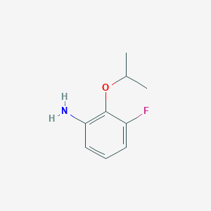 molecular formula C9H12FNO B1439846 3-Fluoro-2-isopropoxyaniline CAS No. 1286264-99-0
