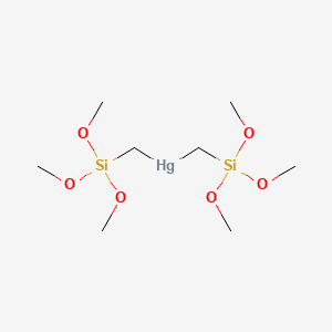 molecular formula C8H22HgO6Si2 B14398474 Bis[(trimethoxysilyl)methyl]mercury CAS No. 88242-84-6