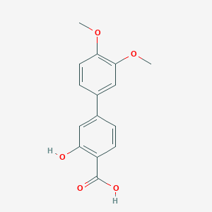 molecular formula C15H14O5 B1439850 4-(3,4-二甲氧基苯基)-2-羟基苯甲酸 CAS No. 1261925-74-9