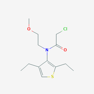 2-Chloro-N-(2,4-diethylthiophen-3-yl)-N-(2-methoxyethyl)acetamide