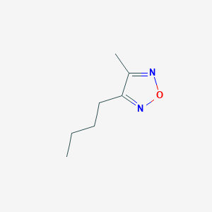 molecular formula C7H12N2O B14398536 3-Butyl-4-methyl-1,2,5-oxadiazole CAS No. 88406-39-7