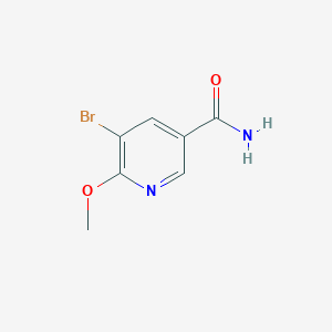 molecular formula C7H7BrN2O2 B1439854 5-Bromo-6-methoxypyridine-3-carboxamide CAS No. 1261079-59-7