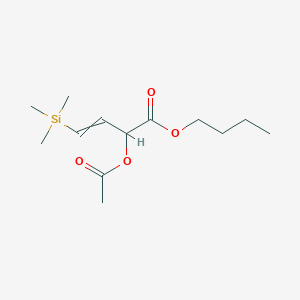 Butyl 2-(acetyloxy)-4-(trimethylsilyl)but-3-enoate