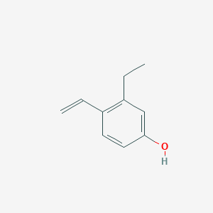 molecular formula C10H12O B14398550 4-Ethenyl-3-ethylphenol CAS No. 89411-40-5