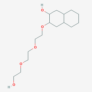 molecular formula C16H30O5 B14398563 3-{2-[2-(2-Hydroxyethoxy)ethoxy]ethoxy}decahydronaphthalen-2-ol CAS No. 88016-37-9