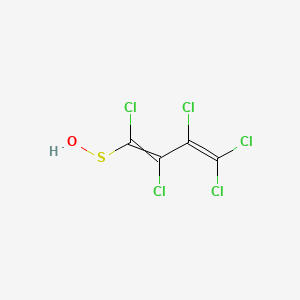 1,1,2,3,4-Pentachloro-4-hydroxysulfanylbuta-1,3-diene