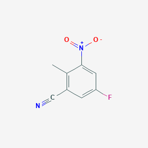 molecular formula C8H5FN2O2 B1439860 5-氟-2-甲基-3-硝基苯甲腈 CAS No. 1082040-41-2