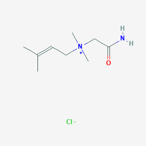 molecular formula C9H19ClN2O B14398616 N-(2-Amino-2-oxoethyl)-N,N,3-trimethylbut-2-en-1-aminium chloride CAS No. 88471-84-5