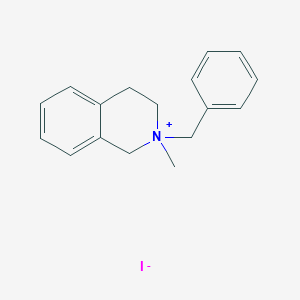 molecular formula C17H20IN B14398633 2-Benzyl-2-methyl-1,2,3,4-tetrahydroisoquinolin-2-ium iodide CAS No. 87993-10-0