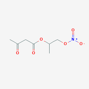 molecular formula C7H11NO6 B14398659 1-(Nitrooxy)propan-2-yl 3-oxobutanoate CAS No. 88488-53-3