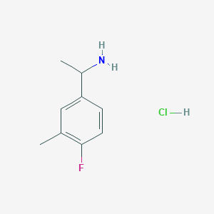 molecular formula C9H13ClFN B1439866 1-(4-氟-3-甲基苯基)乙胺盐酸盐 CAS No. 1376217-48-9