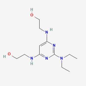 2-[[2-(Diethylamino)-6-(2-hydroxyethylamino)pyrimidin-4-yl]amino]ethanol