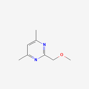 molecular formula C8H12N2O B14398676 2-(Methoxymethyl)-4,6-dimethylpyrimidine CAS No. 89966-89-2