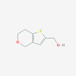 molecular formula C8H10O2S B1439869 6,7-二氢-4H-噻吩并[3,2-c]吡喃-2-基甲醇 CAS No. 1265897-62-8