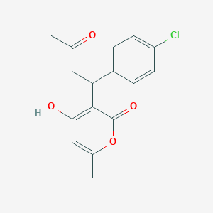 3-[1-(4-Chlorophenyl)-3-oxobutyl]-4-hydroxy-6-methyl-2h-pyran-2-one