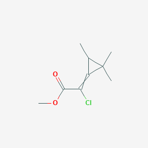 molecular formula C9H13ClO2 B14398700 Methyl chloro(2,2,3-trimethylcyclopropylidene)acetate CAS No. 89879-16-3