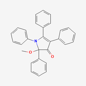 molecular formula C29H23NO2 B14398709 2-Methoxy-1,2,4,5-tetraphenyl-1,2-dihydro-3H-pyrrol-3-one CAS No. 89722-97-4