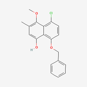 8-(Benzyloxy)-5-chloro-4-methoxy-3-methylnaphthalen-1-ol