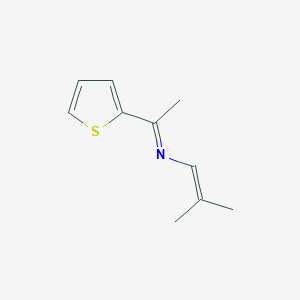 (1E)-N-(2-Methylprop-1-en-1-yl)-1-(thiophen-2-yl)ethan-1-imine