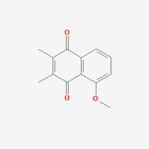 molecular formula C13H12O3 B14398757 5-Methoxy-2,3-dimethylnaphthalene-1,4-dione CAS No. 90013-25-5