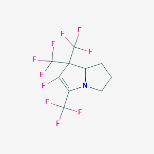 1H-Pyrrolizine, 2-fluoro-5,6,7,7a-tetrahydro-1,1,3-tris(trifluoromethyl)-