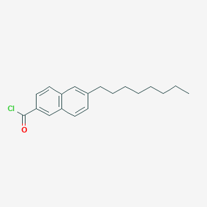 molecular formula C19H23ClO B14398774 6-Octylnaphthalene-2-carbonyl chloride CAS No. 88308-36-5