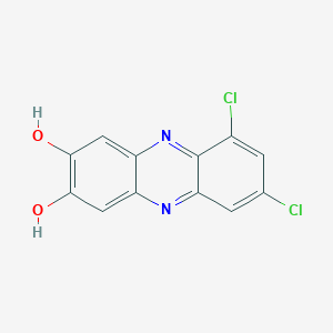 molecular formula C12H6Cl2N2O2 B14398788 6,8-Dichloro-5,10-dihydrophenazine-2,3-dione CAS No. 88552-63-0